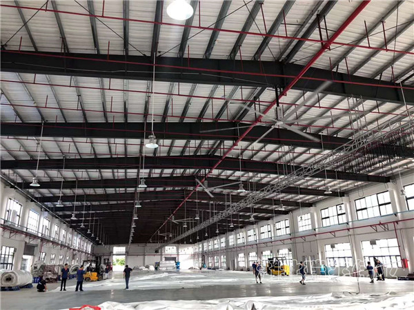 瑞泰風(fēng)扇機(jī)組合，1000m2大型廠房，扇機(jī)組合，工業(yè)大風(fēng)扇，工業(yè)大吊扇，蒸發(fā)式冷氣機(jī)，環(huán)?？照{(diào)